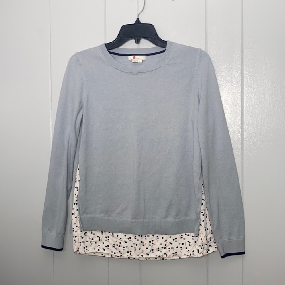Boden Women’s Long Sleeve Sweater Top Split Sides Business Casual Size S